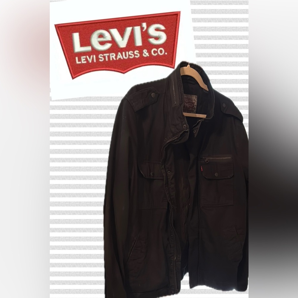 Men's Classic Black Military Jacket